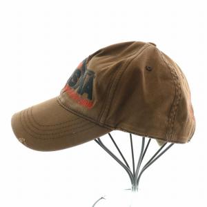 DSQUARED2 キャップ 帽子 6パネル ロゴ 刺繍 茶 ブラウン /BB OF