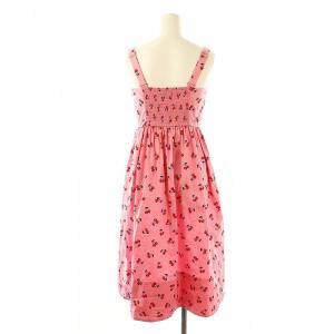 kate spade new york さくらんぼ柄 キャミワンピース ロング 0 ピンク マルチカラー