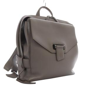 TUMI バッグ リュックサック デイパック レザー グレー