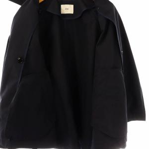 IENA 24SS PE/ポプリンオーバーショートコート トレンチ 36 紺