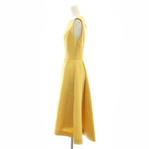 FOXEY BOUTIQUE 39514 レースワンピース ウール シルク混 38 イエロー