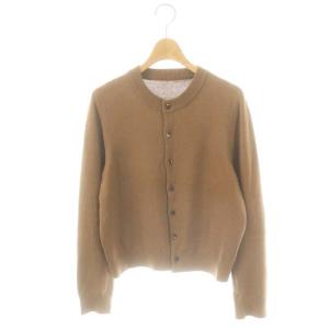 23AW WISH クルーネック カーディガン ニット 長袖 ブラウン /DF OS SH