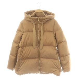 ソロサテンAラインダウンコート 36 ブラウン