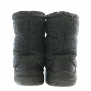 THE NORTH FACE Nuptse Bootie Wool ヌプシブーティウール ウィンターブーツ ショートブーツ 厚底 US6 グレー NF51485