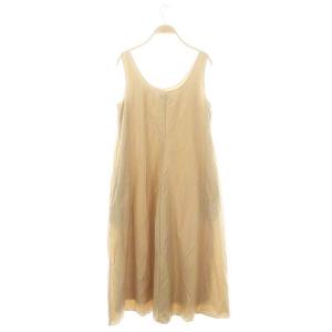 24SS Soft Lawn Scoop Tank DR ドレス ノースリーブ ワンピース ロング S