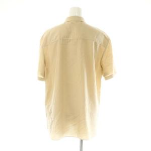 Theory Project 24SS Flat Silk WS401 ショートスリーブボウタイシャツ 半袖 S ベージュ
