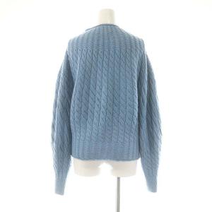 Theory LANA CASH 2 SCULPTED T NK セーター ニット ウール カシミヤ混 S 青