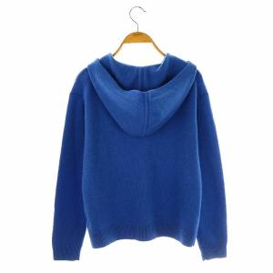 Theory 23AW LANA CASH SLIM HOODIE ニット パーカー 長袖 カシミヤ S 青