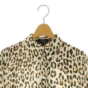 Theory 23SS CLASSIC LEOPARD OS BLOUSE ブラウス シャツ 長袖 ヒョウ柄 レオパード