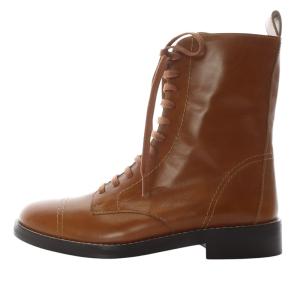 Satin Calf Laced Boot ワークブーツ ショート 37 茶色 ブラウン /SR5