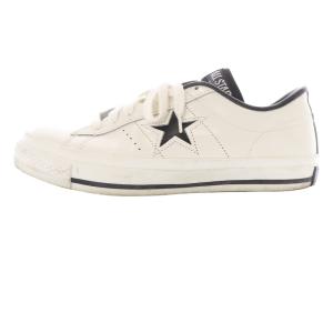 ワンスター レザー ローカット スニーカー MADE IN JAPAN 5 白 ホワイト 黒 ブラック