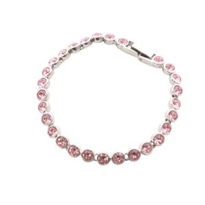 tennis ブレスレット シルバー ピンク /SR32