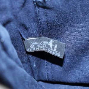 HERMES フールトゥPM ハンドバッグ トートバッグ キャンバス 紺 ネイビー /AN3 OH OF