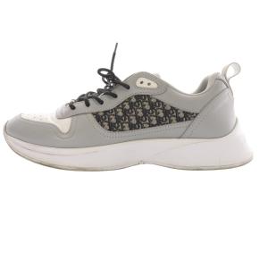 B25 ランナー スニーカー オブリーク ジャカード 42.5 ホワイト グレー