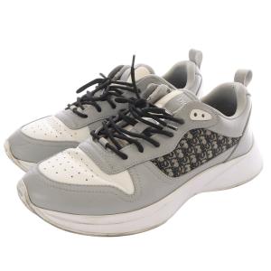 Dior B25 ランナー スニーカー オブリーク ジャカード 42.5 ホワイト グレー