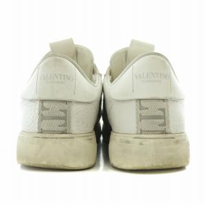 VALENTINO VLTN ローカットスニーカー シューズ レザー ロゴ 42 白 ホワイト TUC58Y0