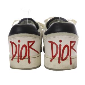 Dior shawn stussy B27 ロートップスニーカー 42 ホワイト