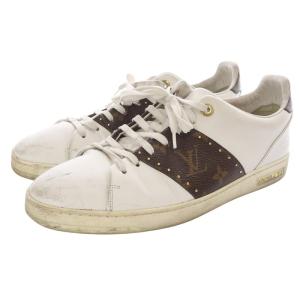 LOUIS VUITTON フロントローライン モノグラム スニーカー 42 ホワイト ブラウン M50280