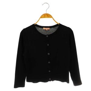 CANDY CLOVER KNIT カーディガン ニット 長袖 クルーネック SX 黒 ブラック /KO