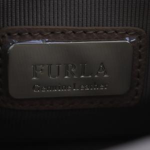FURLA メトロポリス チェーンショルダー クロスボディ ショルダーバッグ ワンショルダー 斜め掛け レザー ベージュ