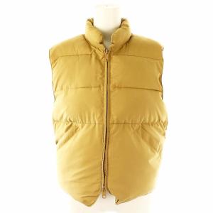 中綿 ショートベスト ジップアップ ベージュ /HK OS