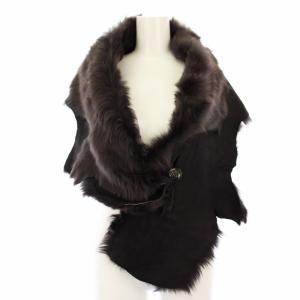 ストール ケープ ラムファー ブラウン /TK OF