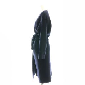 Theory Luxe New Divide Collarless Coat ノーカラーコート ウール カシミヤ混 ベルト付き