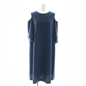 オープンショルダー ワンピース 38 青 /MI OS