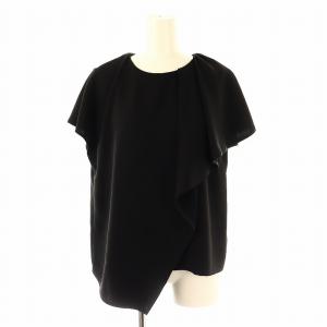 ライトジョーゼットブラウス 38 黒 /MI OS