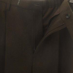 JOURNAL STANDARD relume 24AW ツイーディーツイルタックワイドパンツ 38 ブラウン