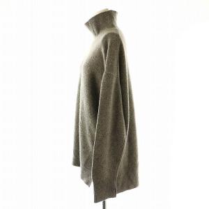SLOBE IENA 24AW 店舗・WEB限定 REPOS タートルニットプルオーバー セーター 長袖 38 グレー /DF