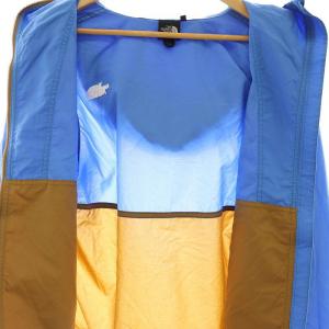 THE NORTH FACE コンパクトジャケット パーカー ジップアップ S ブルー ブラウン NP72230