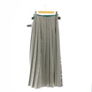 O'NEIL OF DUBLIN チェックキルトスカート ラップスカート ロング プリーツ ウール 8 ミックスカラー