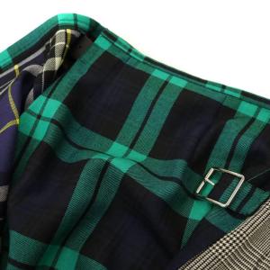 O'NEIL OF DUBLIN チェックキルトスカート ラップスカート ロング プリーツ ウール 8 ミックスカラー