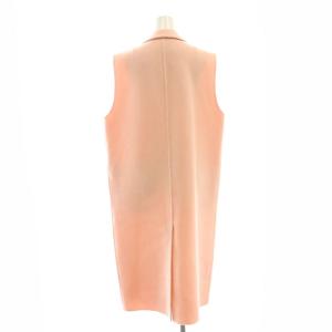 Emilio Pucci ロングベスト コート ノースリーブ バージンウール 38 ピンク