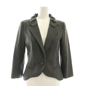 FOXEY NEW YORK セットアップ テーラードジャケット フレアスカート 38 グレー