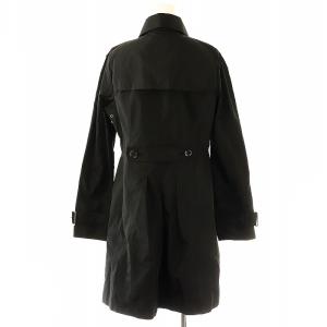 BURBERRY LONDON ナイロンノバチェックステンカラーコート スプリングコート 40 ブラック