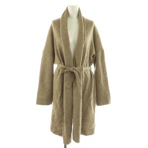 アパルトモン ニットガウンカーディガン ウール カシミヤ混 ベージュ /KO OS