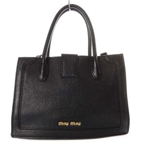 miumiu ハンドバッグ ショルダーバッグ 2way ブラック