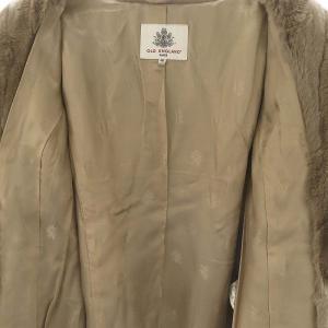 OLD ENGLAND レッキスファージャケット 36 グレージュ /HK OS