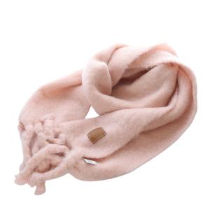モヘヤ アナグラム 大判 マフラー ピンク