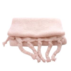 LOEWE モヘヤ アナグラム 大判 マフラー ピンク