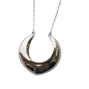 24SS ボリュームフープネックレス ペンダント シルバー色 0324294505