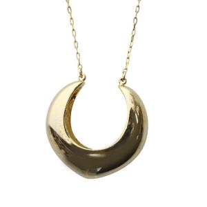 24SS ボリュームフープネックレス ペンダント ゴールド色 0324291505 /YO16