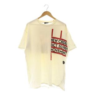 18SS 権力の美学プリントTシャツ カットソー 半袖 プルオーバー コットン L アイボリー