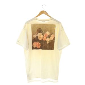 RAF SIMONS 18SS 権力の美学プリントTシャツ カットソー 半袖 プルオーバー コットン L アイボリー