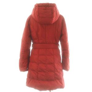 MAX MARA WEEKEND LINE フード付きダウンコート ベルト付き 40 赤 /MI OS