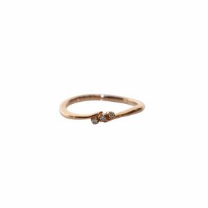 リング 指輪 K10PG ダイヤ 8号 ピンクゴールドカラー 1.1g