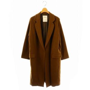 チェスターコート ウール カシミヤ混 茶 /MI OS