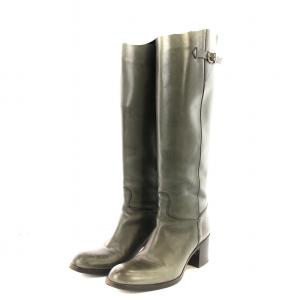 ロングブーツ レザー 35 緑 /MM OF